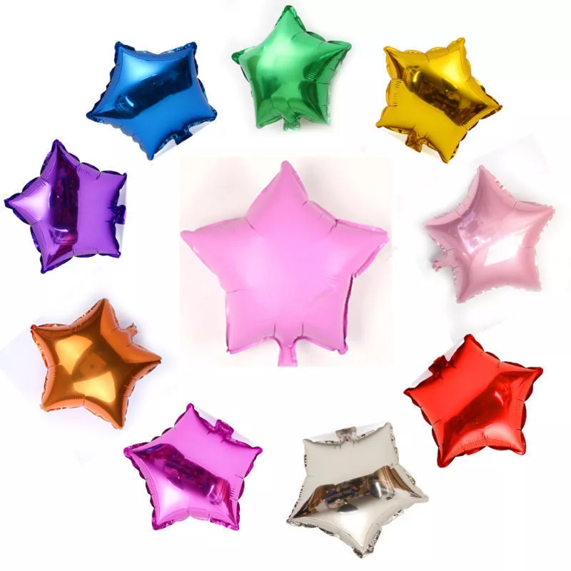6pcs 5" Star Shape Aluminum Foil Balloons Wedding Party Assorted Color - Image 4 of 4