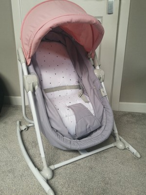 kinderkraft 5 in 1 cradle pink