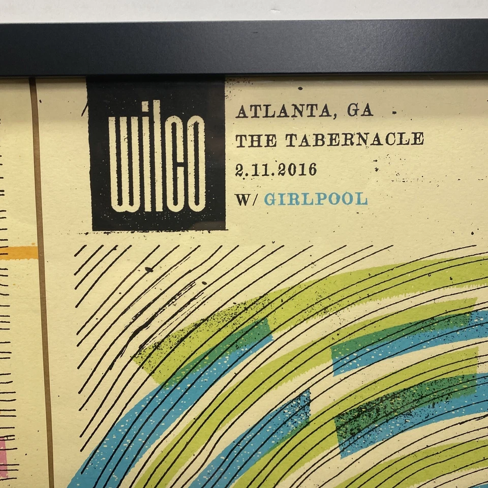 Pósters Wilco 2016 Atlanta, GA El Tabernáculo Firmado/Numerado por Artistas-Lote de 2 Foto 4 de 4