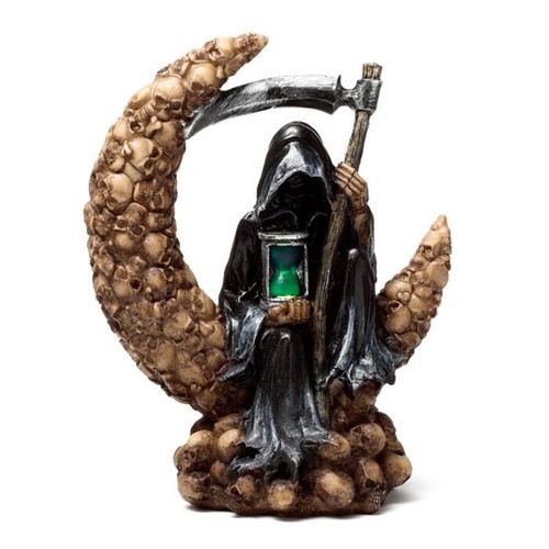 Gruesome Parca de la Muerte Ilumina LED Luna de Calaveras Figura H 21,5 cm - Imagen 2 de 8