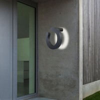 Led AußEn Leuchte Wand Strahler Alu Ring Design Veranda Beleuchtung AußEn Lampe