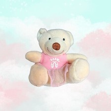 McDonalds Happy Meal Build a Bear 2006 Ballerina Plush, 2 Velvet Teddy, Loose