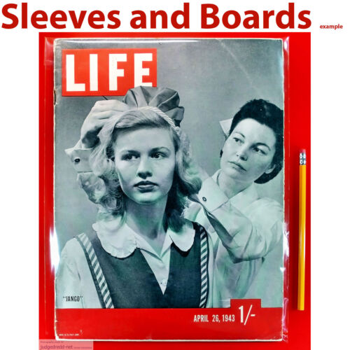 Life Magazine Sleeves/Bags ONLY Jackets. Big Size8 for 1950-70 x 10  - - Imagen 1 de 12