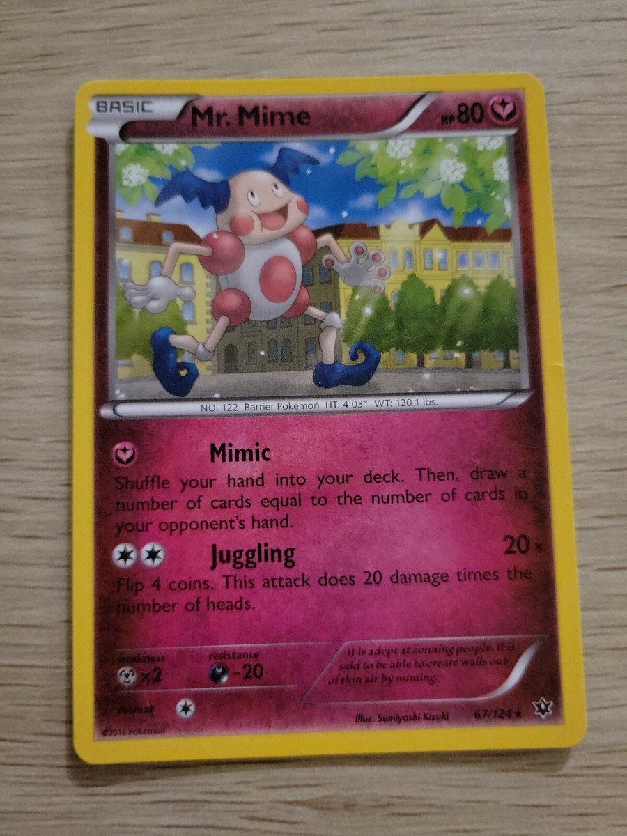 Pokemon TCG Card 2016 XY Fates Collide Mr. Mime 67/124 Non-Holo | eBay