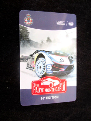 Badge Pass Rallye Monte-Carlo 2018 - Contrôle - Excellent état