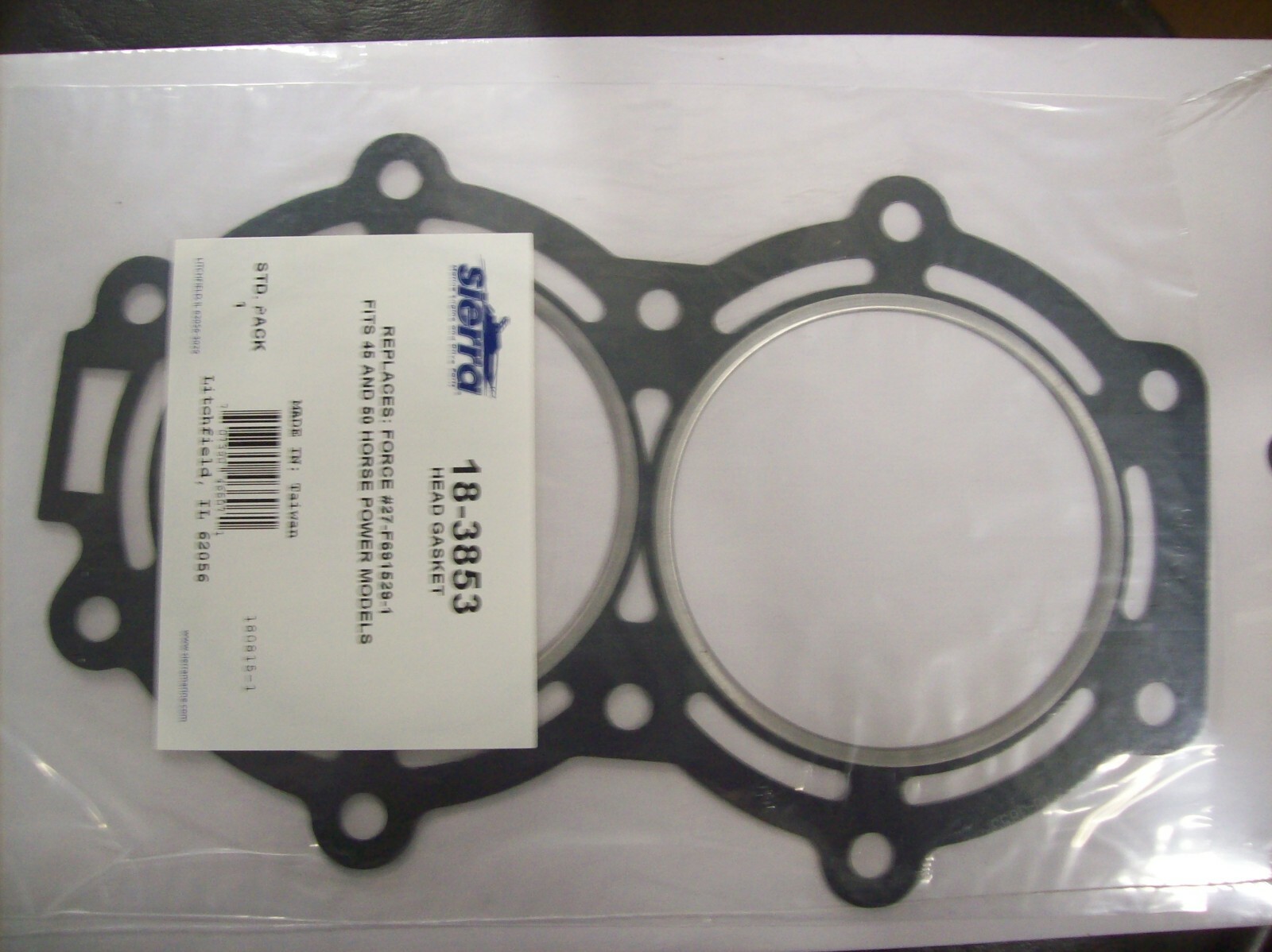 Chrysler Force Sierra Cylinder Head Gasket 183853 45hp 50hp Outboard