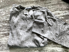 Gap Mainstay Mens Long Sleeve 100 Cotton Sweater Large MINT FREE SHIPPING 