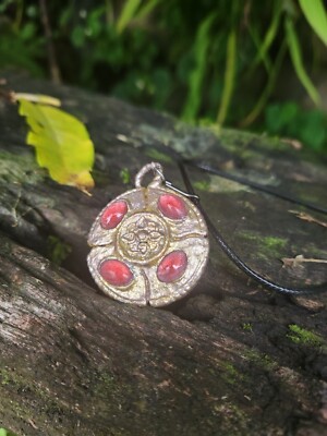 Elden Ring Crimson Amber Medallion 3d Printed Necklace Video Game Merchandise