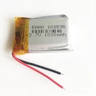 3.7V 1000mAh Lipo Li Polymer Rechargeable Battery For Mp3 GPS Camera DVD 102535