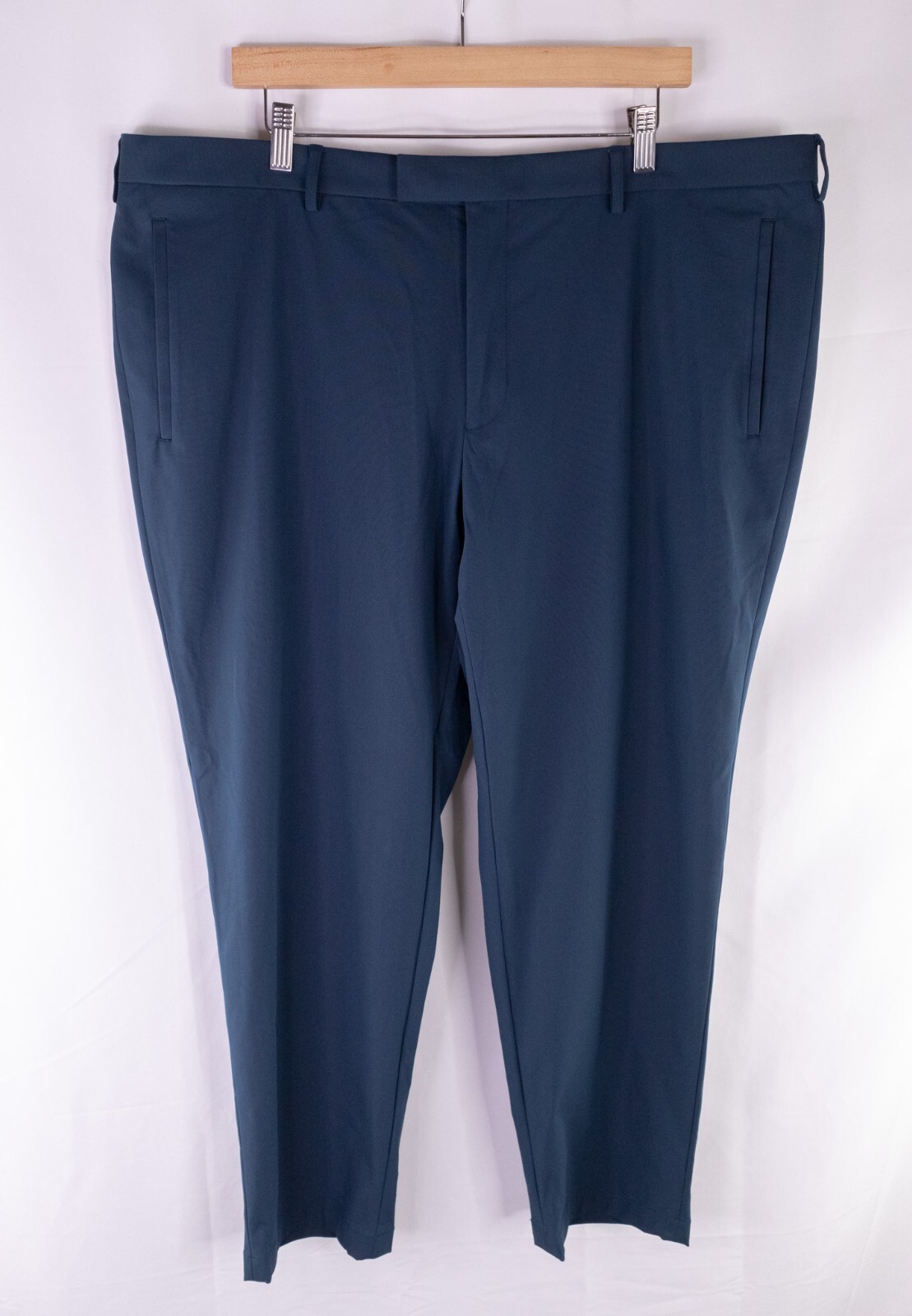 Sene Solid Blue Stretch 2-Pcs Blazer Jacket Sz 56… - image 13