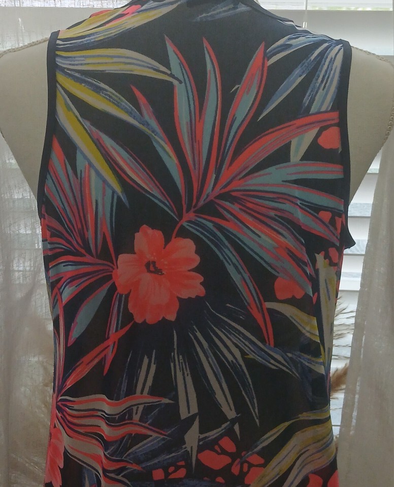 Women Size L Cover Up Beach Wrap Long Dress Sundress Casual Swimwear US