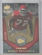 Glenn Dorsey 2008 Upper Deck Icons Football Rookie Brilliance #'d /799 - Chiefs