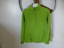 Athleta Mission Peak Fleece Top Shirt Green Size M #408949 Great Condition!