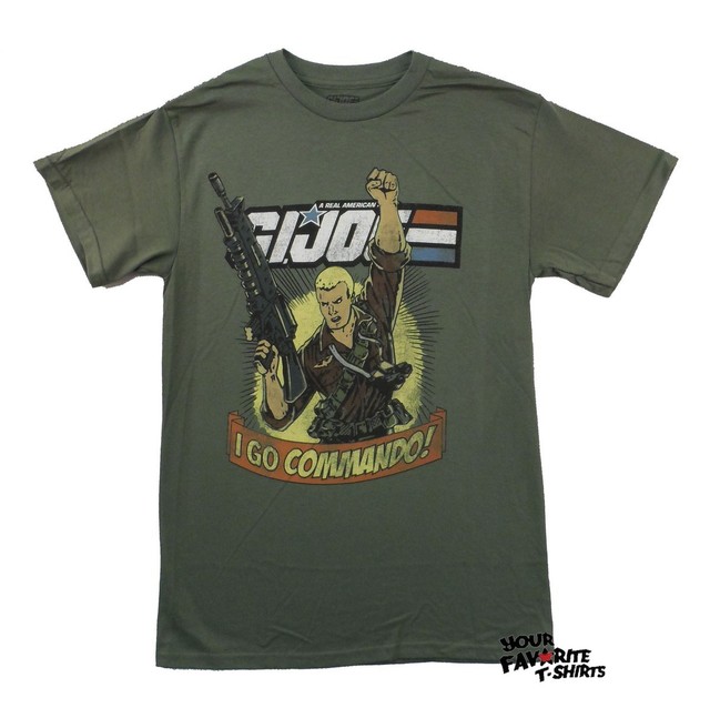 G.I. Joe 80's Cartoon Duke I Go Commando Licensed Adult T-Shirt | eBay