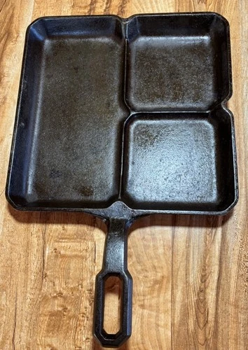 Griswold Colonial Breakfast Skillet #666 - "Patent Applied For" Lg Block Logo