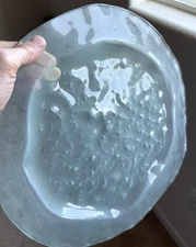 Annieglass Shells Gold Trimmed Buffet Plate 12 1/2” Diam Signed and Dated 1991