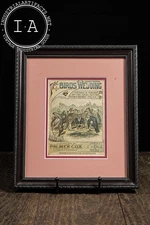 Framed “The Birds’ Wedding” Arbuckle Coffee Trade Card Illustration