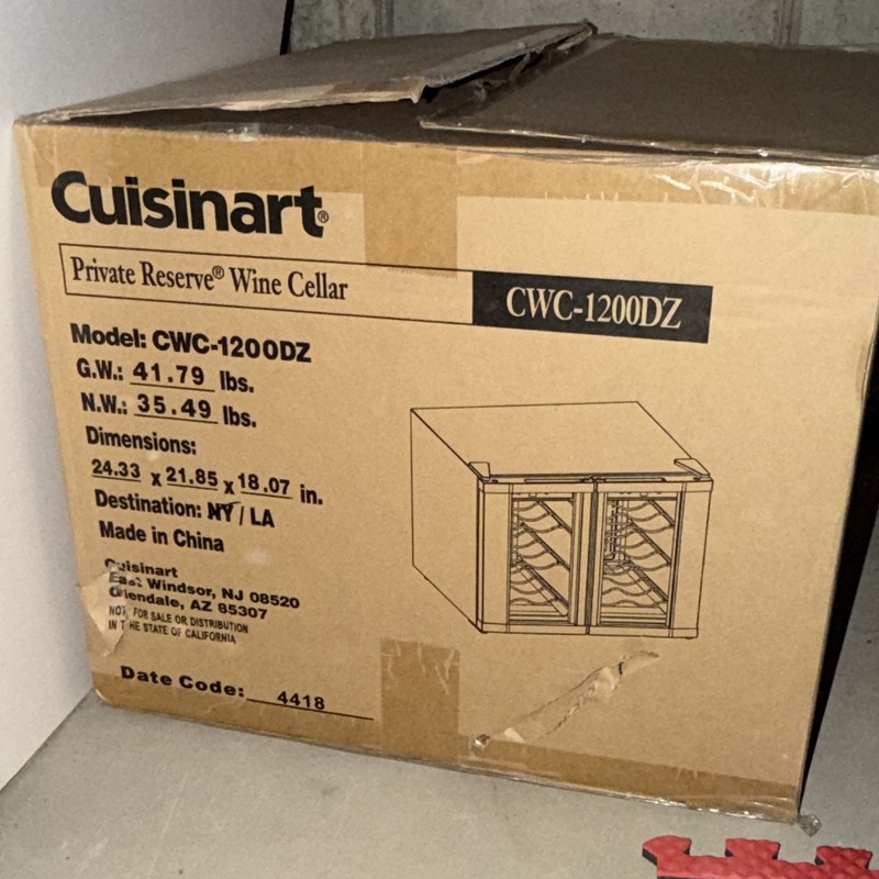 Cuisinart CWC-1200DZ Private Reserve Dual Zone 2-Door Freestanding Brown