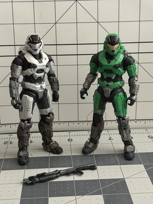 Mcfarlane 2010 Halo Reach White and Green Spartan Mark V. (Read description)