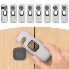 8 Pack Cabinet Locks Baby Proofing, Multi-Purpose Child Proof Cabinet Locks wit