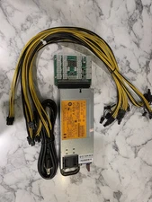 HP Platinum 750 Watt GPU Mining AI Power Supply Kit PSU 110-240V With Cables