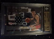 2003-04 Topps Chrome Yao Ming Game Time Gear Used Jersey #GGR-YM Rockets BGS 9.5