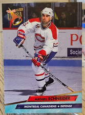 1992-93 Fleer Ultra Mathieu Schneider #110 Montreal Canadiens