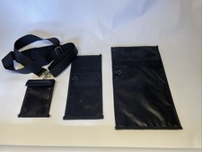Three Faraday Bags for Ipad, Phone ID Blockers Measurements In Photos