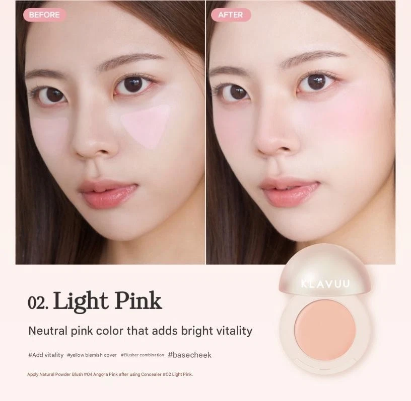 KLAVUU Actress Backstage Personal Concealer 1.6g #02 Light Pink Bright Cover NEW