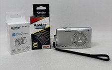 Nikon Coolpix S3200 16.0MP Digital Camera Silver 6x Zoom Tested 2 Batteries