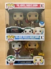 Funko POP! Joker & Harley Quinn 2-Packs FYE & Hot Topic w/ 0.35mm Protectors