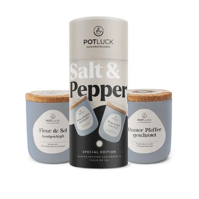 Potluck | Best of Potluck 2er Geschenkset | Salz, Pfeffer, Pfeffer-Mix |