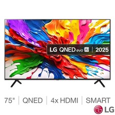 LG 75QNED92A6A 75 Inch QNED 4K Ultra HD Smart TV, a8 AI Processor, Dolby Vision