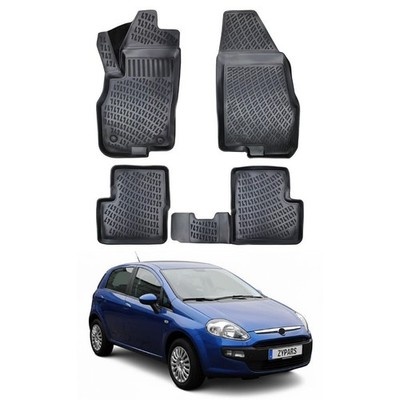Floor Mats for Fiat Grande Punto/Evo 2010-2026 All Weather Waterproof Liner