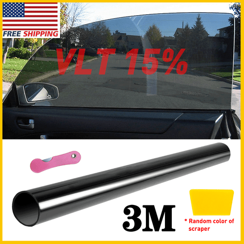 Uncut Roll Window Tint 15% Light Black Film 20" Inche x 10'Feet Car Home Office