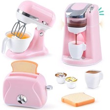 Play Kitchen Appliances Toys - Kids Kitchen Playset Accessories Pretend Play Toy