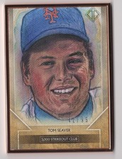 Tom Seaver 2020 Topps Transcendent Framed Reproduction Art Sketch Card /95