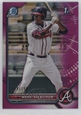 2022 Bowman Chrome Prospects Fuchsia Refractor 34/199 Mahki Backstrom 1m4x