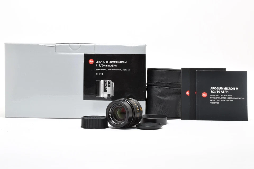 [Non utilisé dans la boîte] Leica APO-Summicron-M 50 mm F/2 E39 ASPH noir... - Photo 1/4
