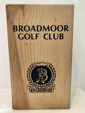 Broadmoor Golf Club Seattle Pine Box, Vintage Wood Box, Golf, Seattle WA