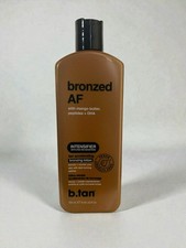 Bronzed AF Tan Accelerator Lotion Mango Butter  Peptides 8.45 Oz By B.Tan