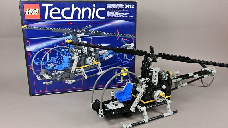 LEGO TECHNIC 8412 - Nighthawk - Flex System Helicopter, 98% Complete