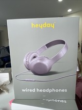 Heyday Wired On  Ear Headphones   Soft Purple  Brand New Sealed   3.5mm w/ Mic
