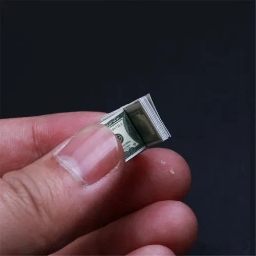 180Pcs 1:12 Dollhouse Miniatures Tiny Dollars Money Banknotes Model Mini Toys - Image 3 of 4