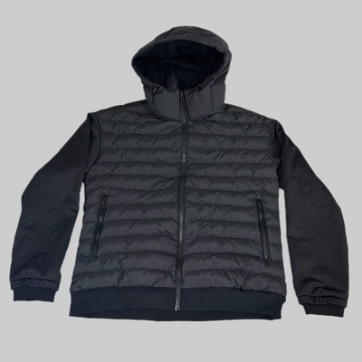 SAMSHIELD Sloane Equestrian Quilted Winter Coat Fleece Men's Sz L Black