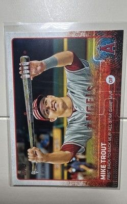 2015 Topps Update Series -Mike Trout First Back-To-Back MLB All-Star Game MVP