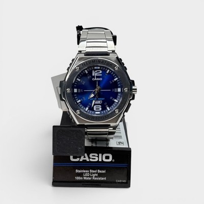 Casio MWA100HD-2AV Men's Watch Blue Dial Stainless Steel WR100M New
