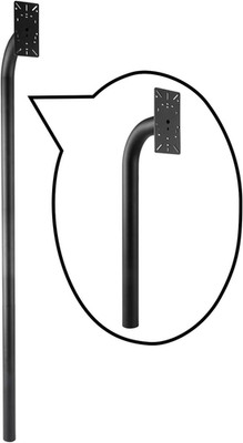 Universal Heavy Duty 66  Gooseneck Gate Opener Post with Keypad Mount