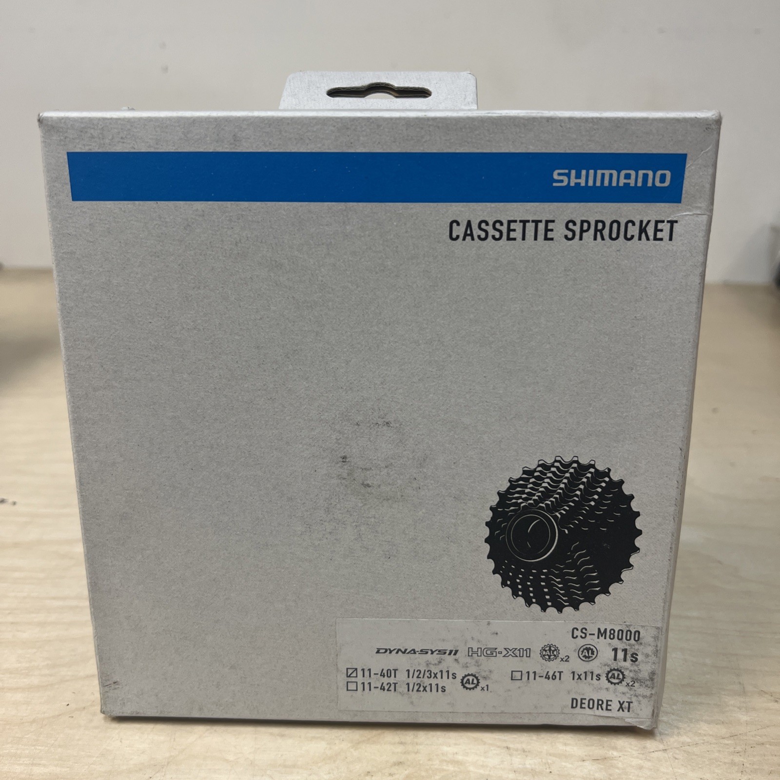 Shimano Deore XT CS-M8000 11-Speed MTB Gravel Cassette 11-46T HG Spline Silver