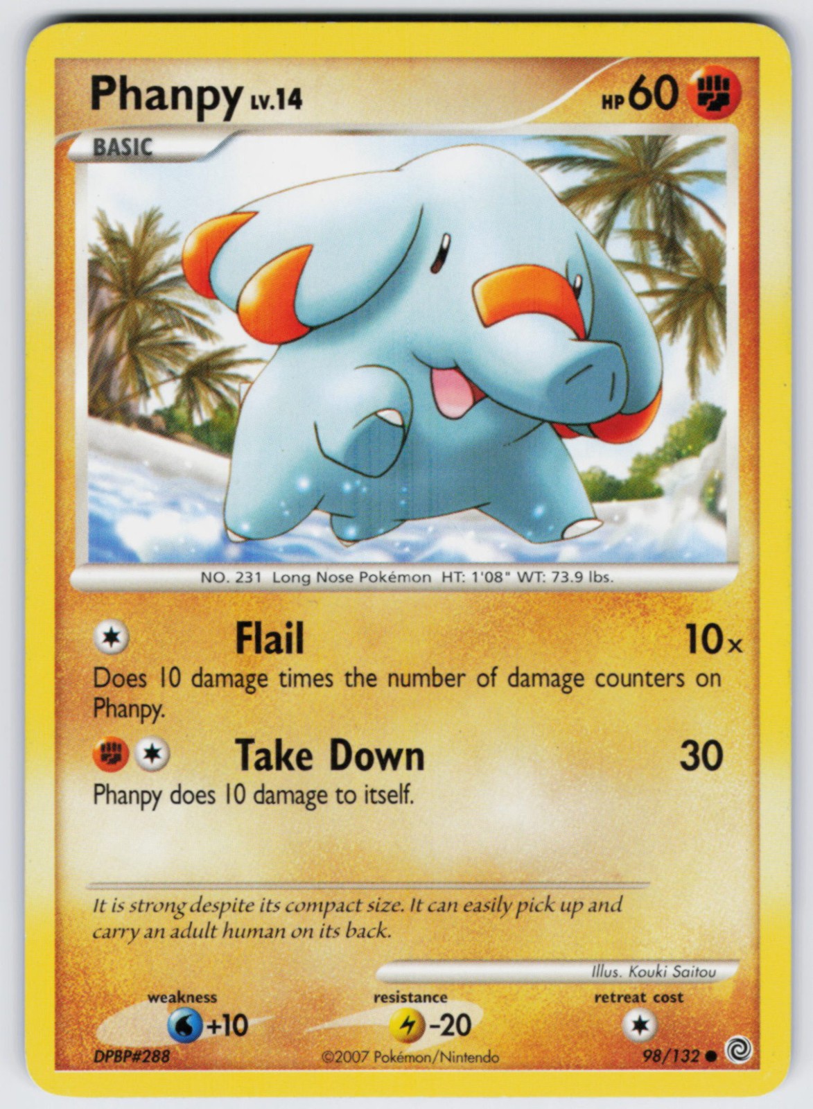 Phanpy 98/132 Secret Wonders Pokemon MP